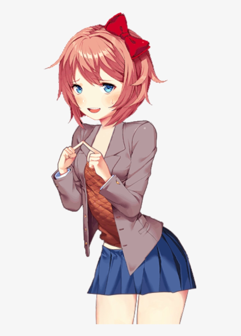Sayori Doki Doki Gif, transparent png