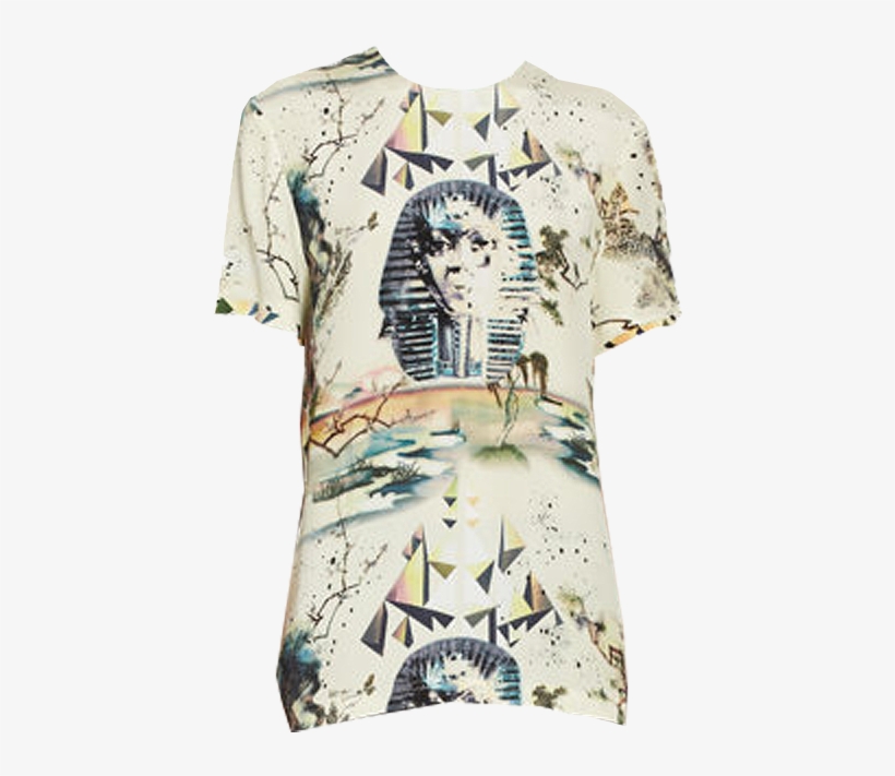 Balenciaga Sphinx Tee Silk Crewneck Short Sleeve Tee - Fashion, transparent png