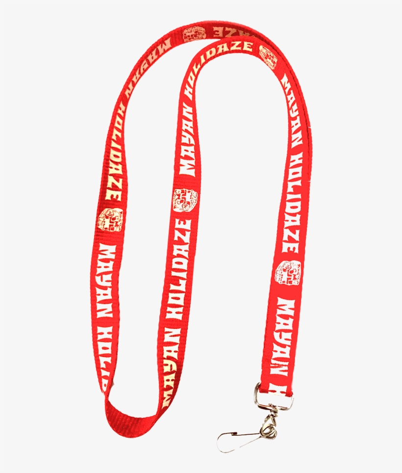 Mayan Holidaze Lanyard - Carmine, transparent png