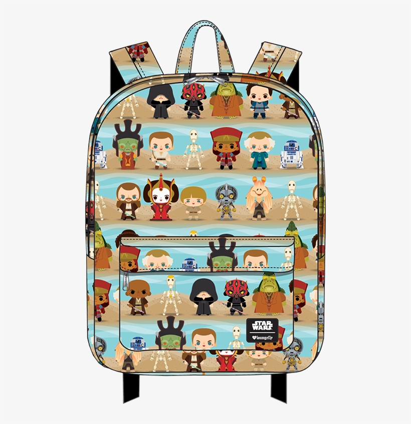 Loungefly Phantom Menace Backpack Apparel - Cartoon, transparent png
