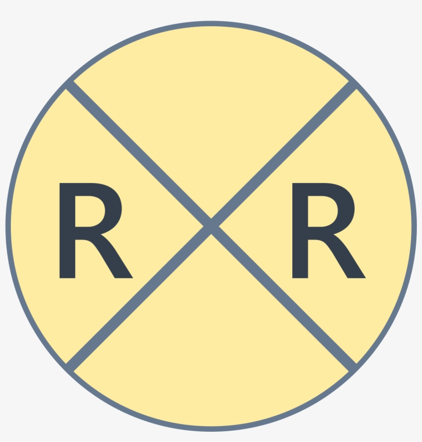 Panneau De Traversée Des Rails Icon - Circle, transparent png