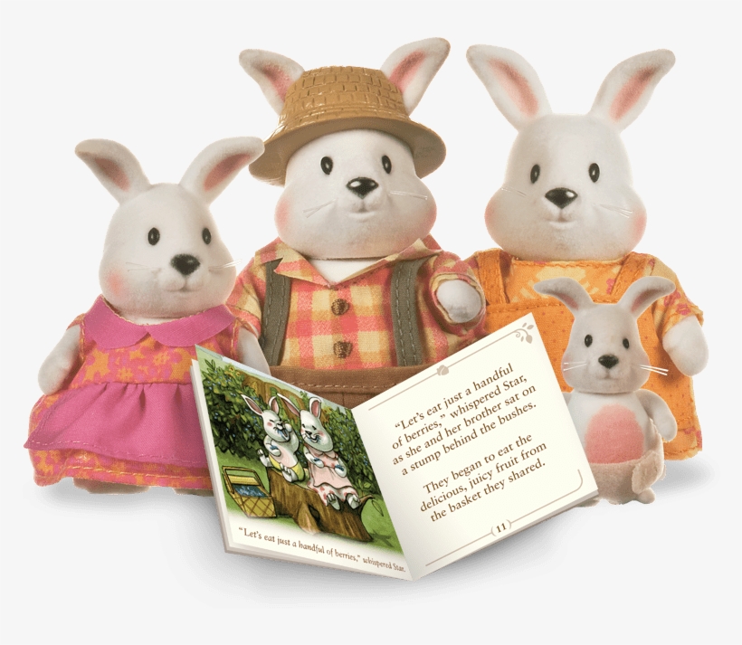 Li L Woodzeez Rabbit Family, transparent png