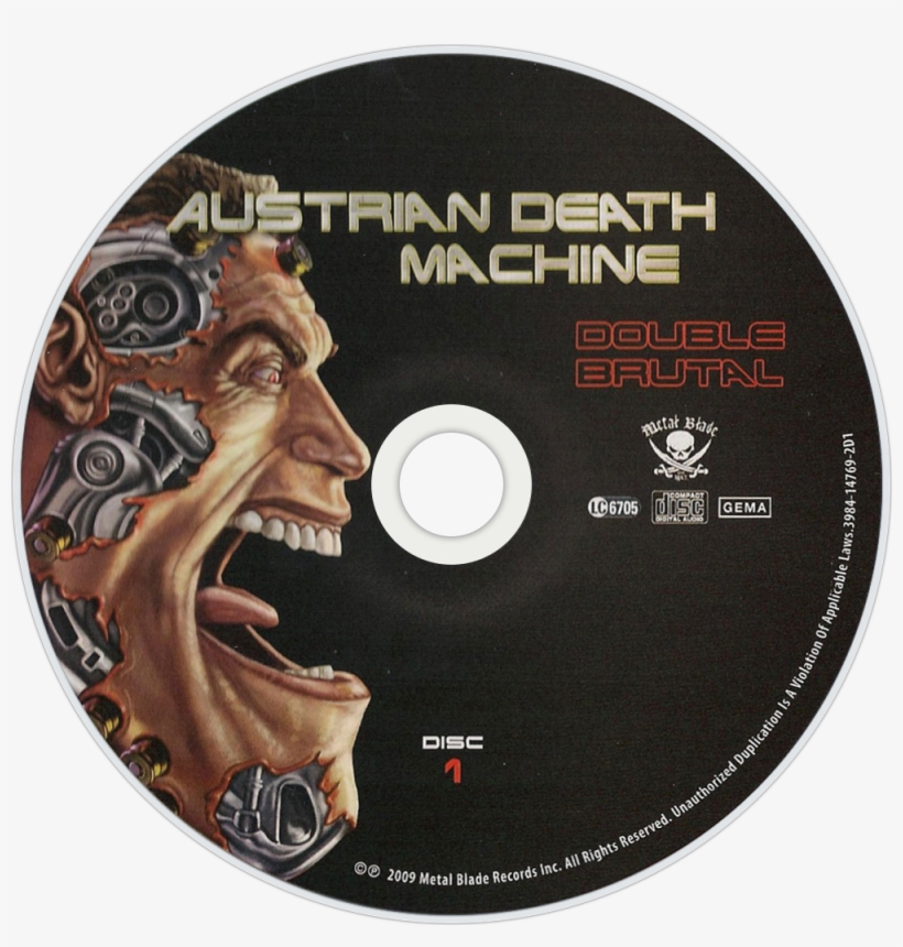 Austrian Death Machine Double Brutal Cd Disc Image Austrian Death