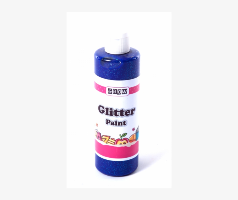 Blue Glitter Paint 250ml - Plastic Bottle, transparent png