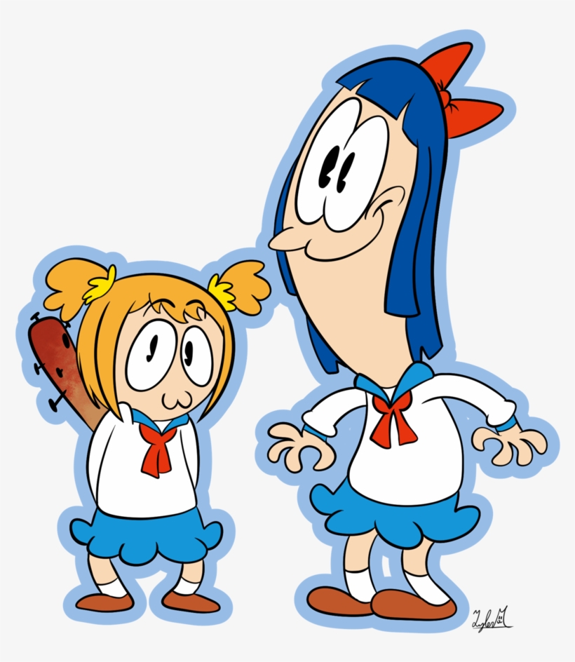 Pop Team Epic By Scottie - Cartoon, transparent png