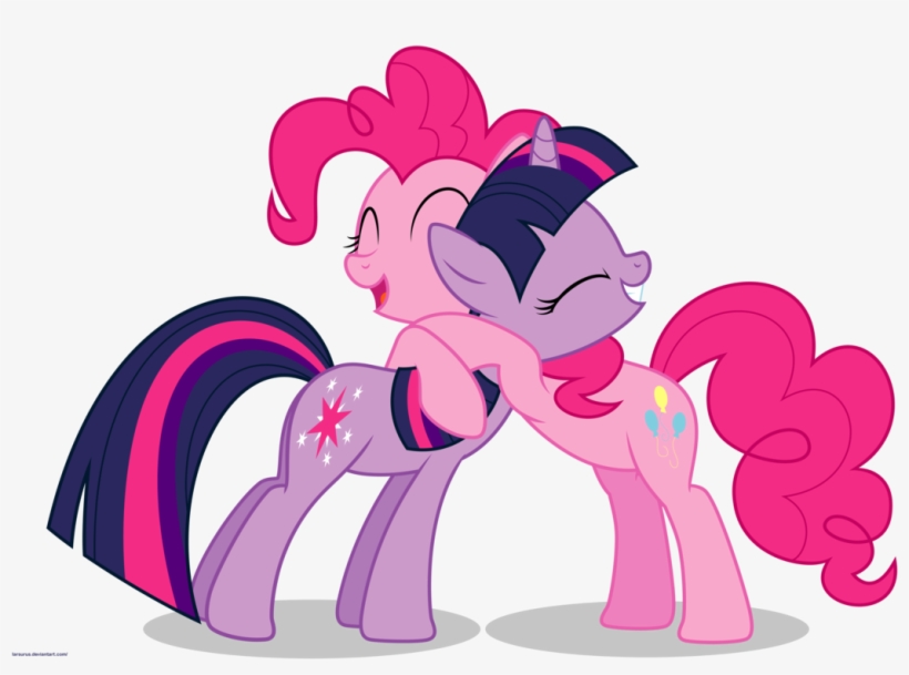Hugs Png - Pinkie Pie Twilight Sparkle Hugs, transparent png