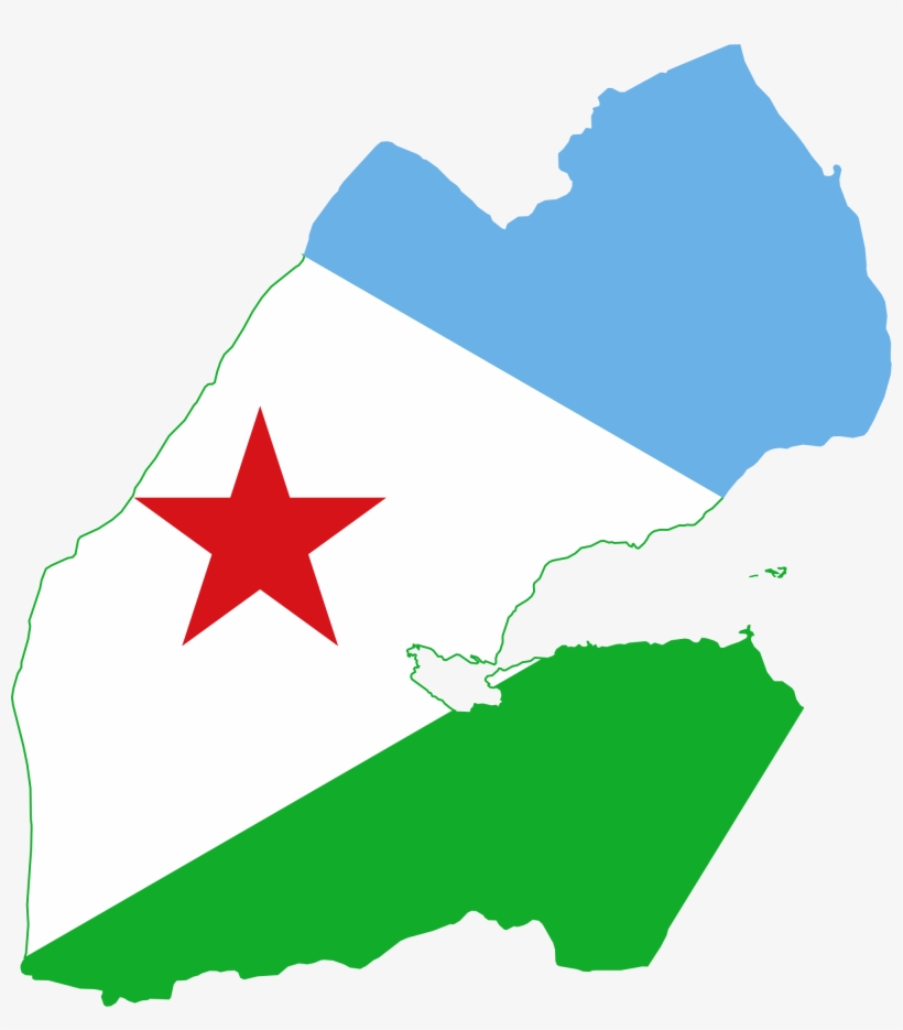 Djibouti Map And Flag, transparent png