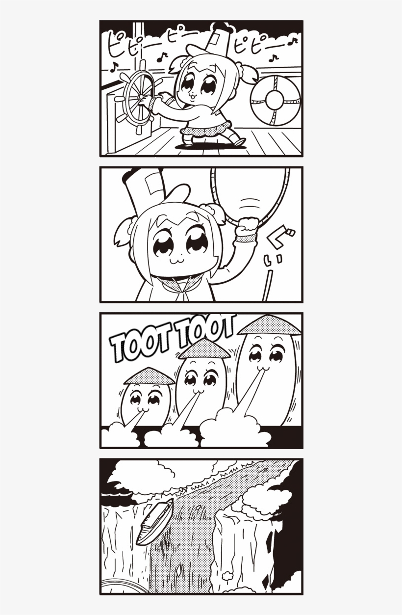 Pop Team Epic's Homage To Anime's Early Disney Roots - ポプテピピック 蒸気 船 ウィリー, transparent png