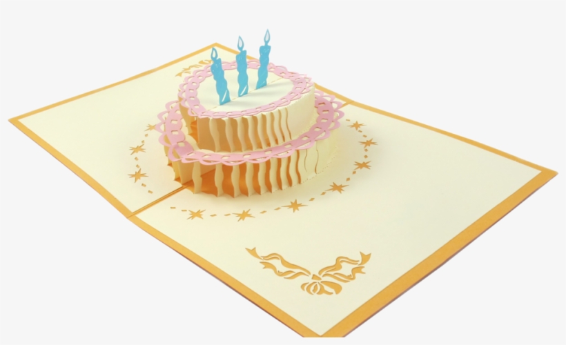 Birthday Cake 3d Pop Up Card - Birthday Cake, transparent png