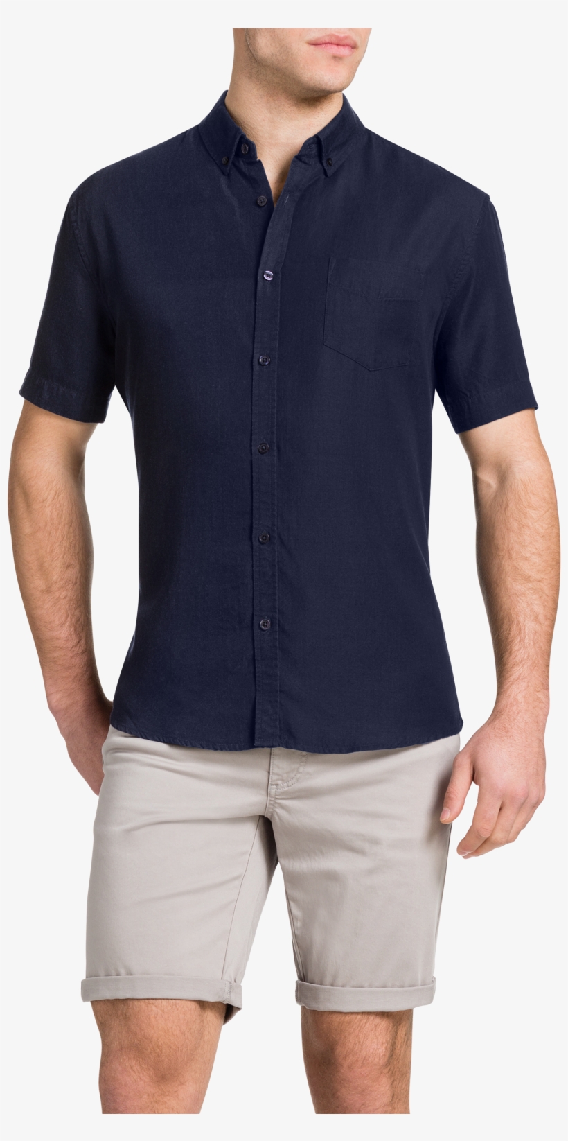Indigo Indigo Pocket Shirt - Man, transparent png