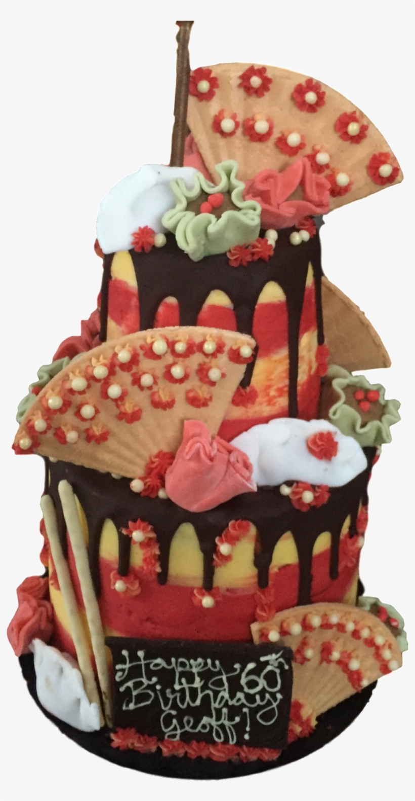 2 Tier Dim Sum Cake - Cake Decorating, transparent png