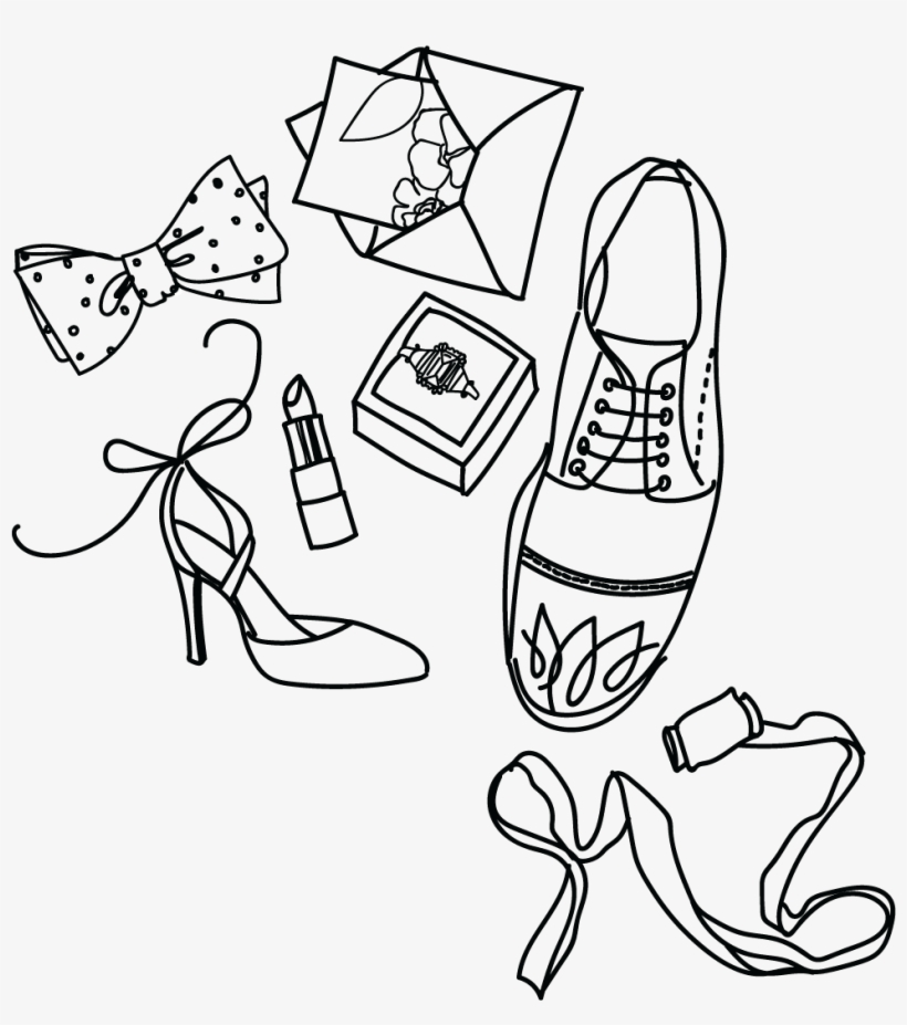 Wedding Drawing Scribbles - Line Art, transparent png