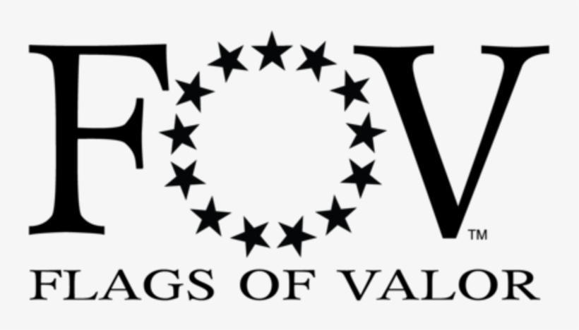 Antiqued American Flag Art- Flags Of Valor - Flags Of Valor Logo, transparent png