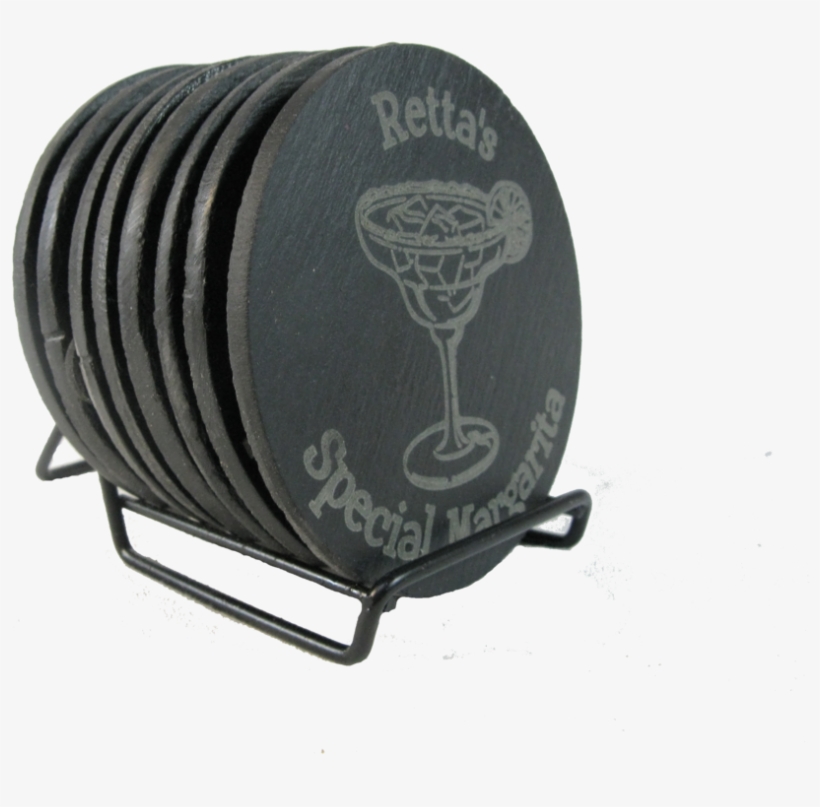 Round Slate Personalized Coasters - Tonbak, transparent png