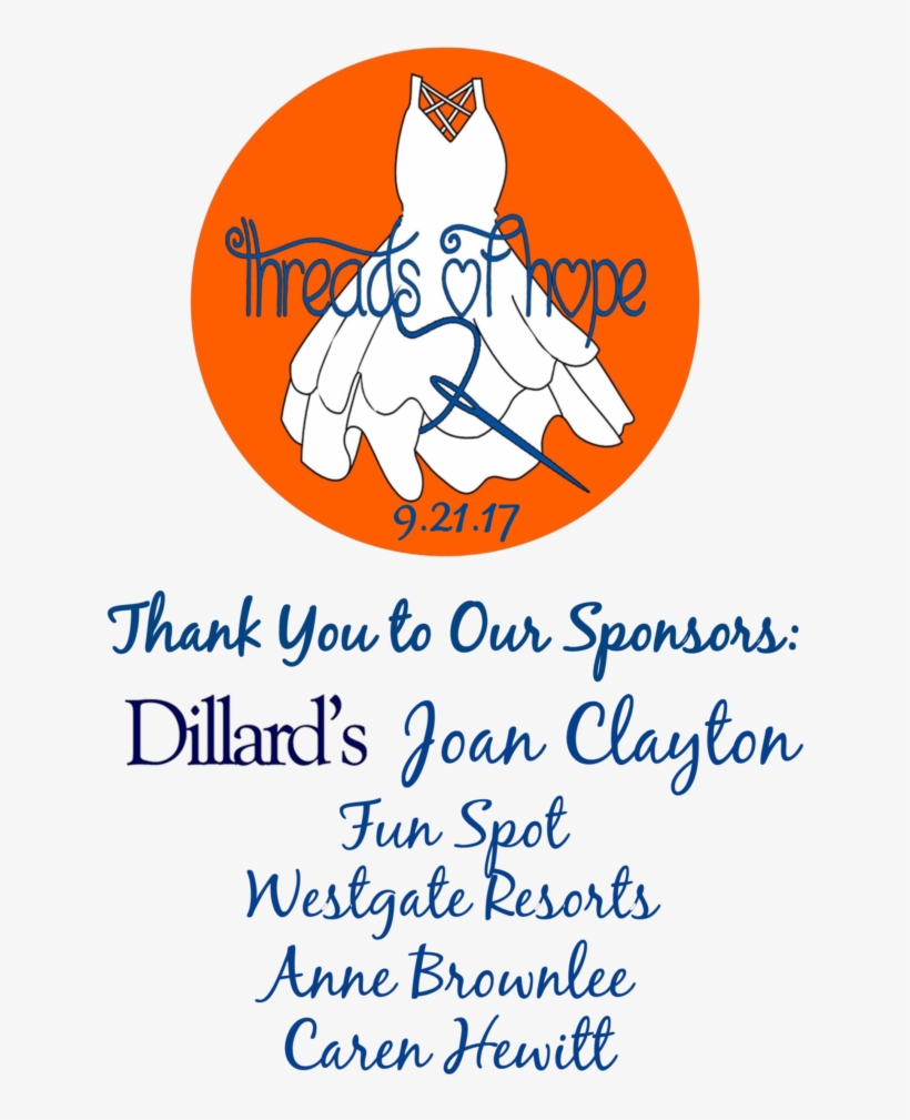 Mark Your Calendars For Our Annual Threads Of Hope - Poster, transparent png