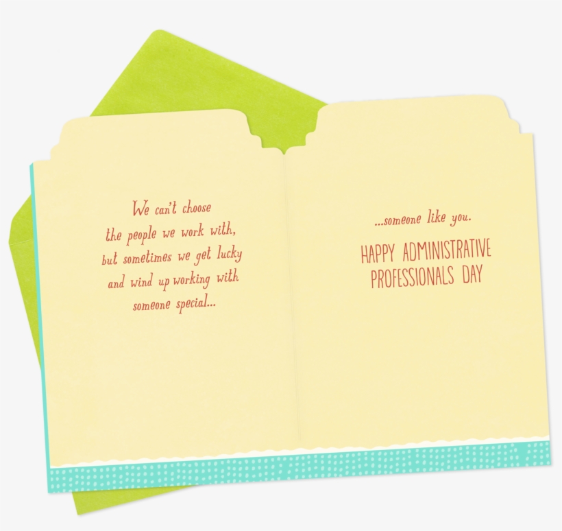 Lucky To Work With You Administrative Professionals - Paper, transparent png