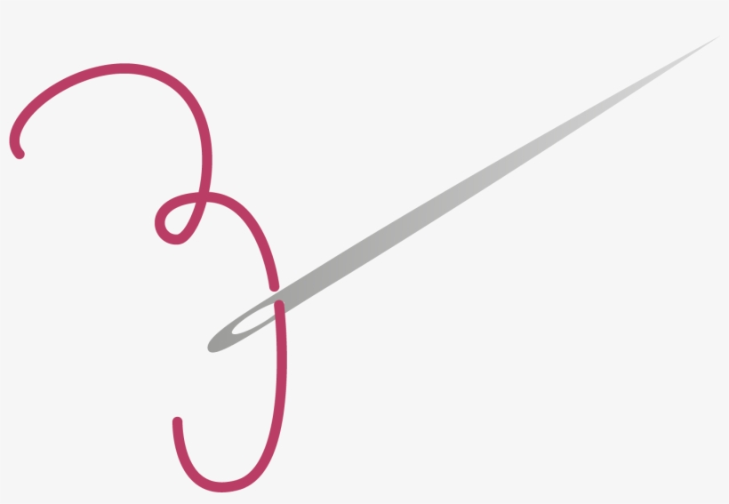 Sewing Needle Vector - Agulha De Costura Desenho Png, transparent png