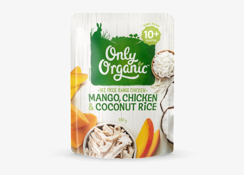 Only Organic Mango, Chicken & Coconut Rice - Baby Food Broccoli And Cheese, transparent png