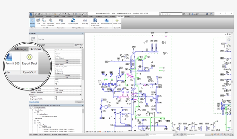 Quotesoft Revit Plug-in Lets You Extract Duct, Pipe - Pipe Plug Revit, transparent png