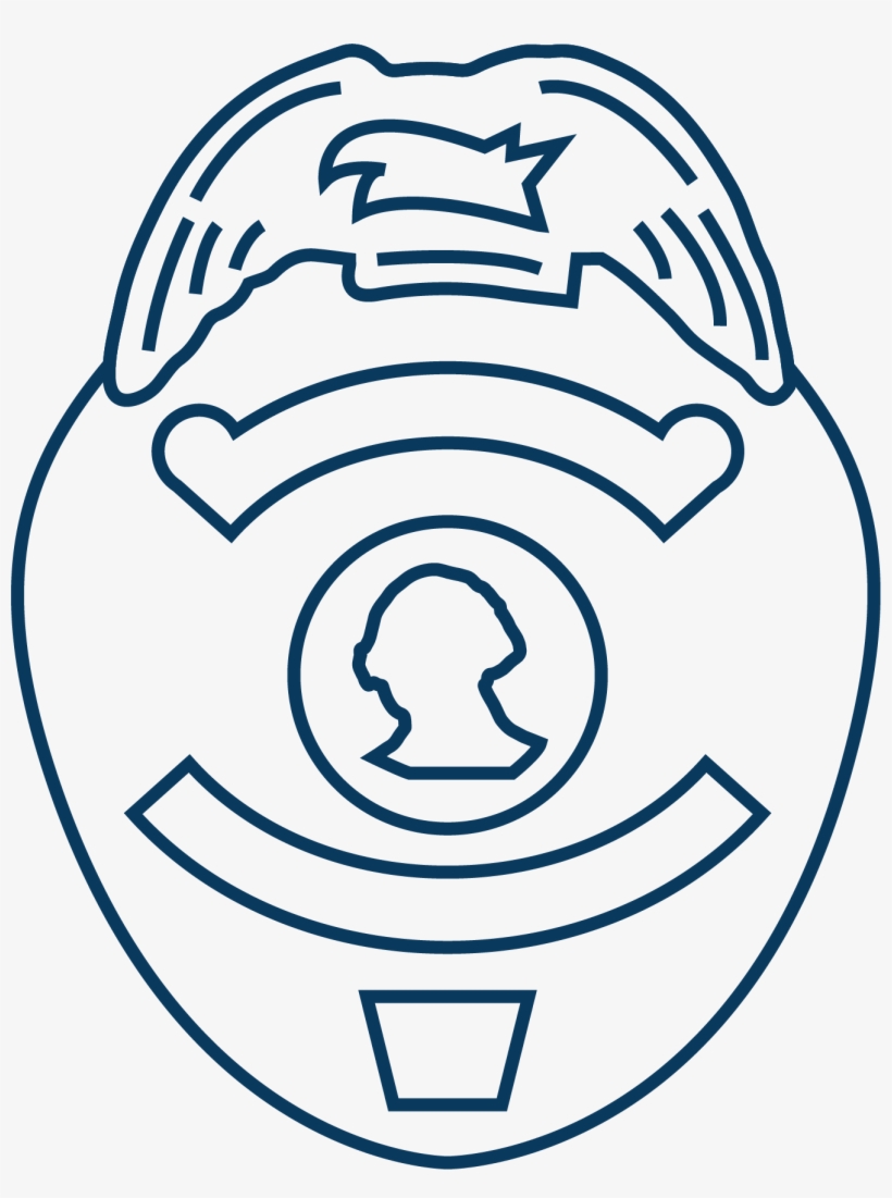 Badge Icon Blue Outline2 - Circle, transparent png