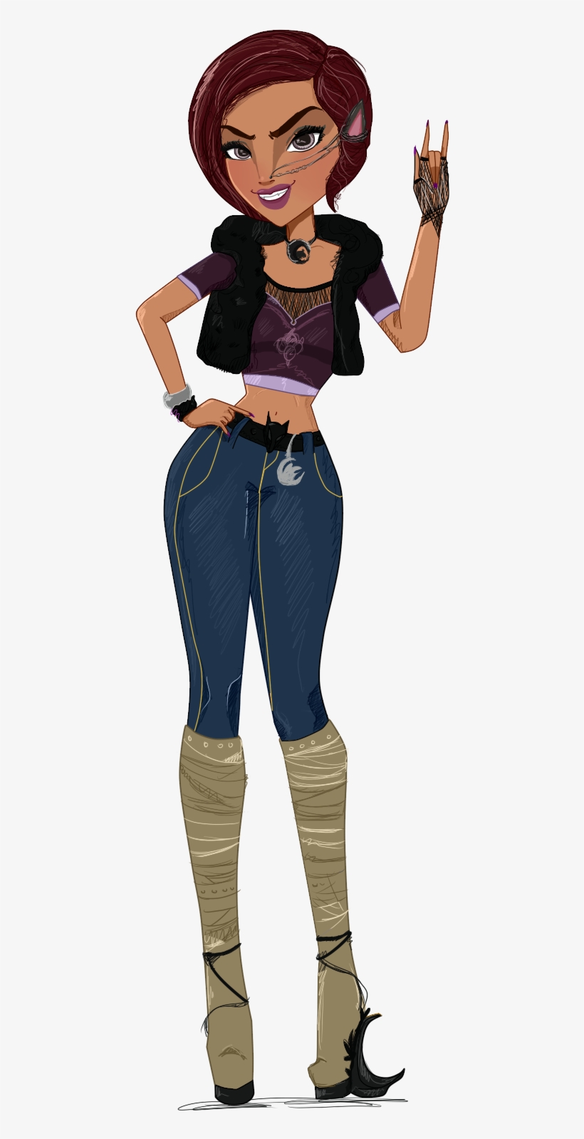 Leola Wolf Art Ii - Cartoon, transparent png