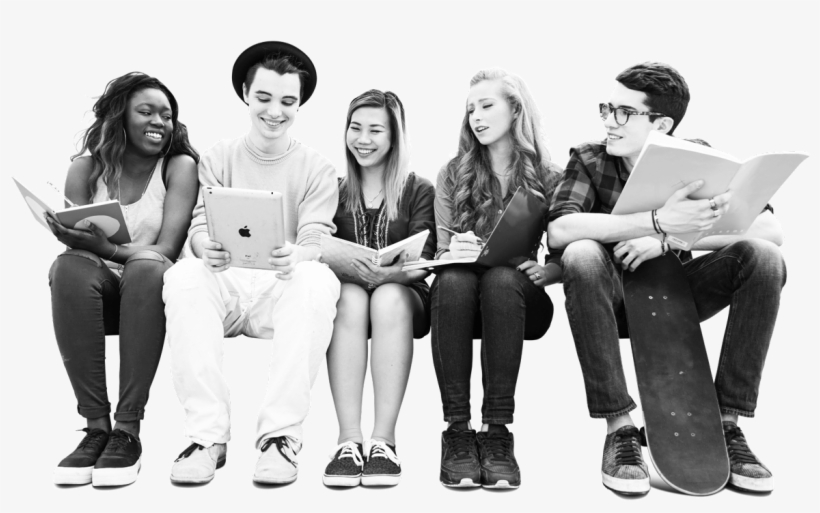 Com A Lot More Cutouts Like This One Teenager Group - Teenage Png Cutout, transparent png