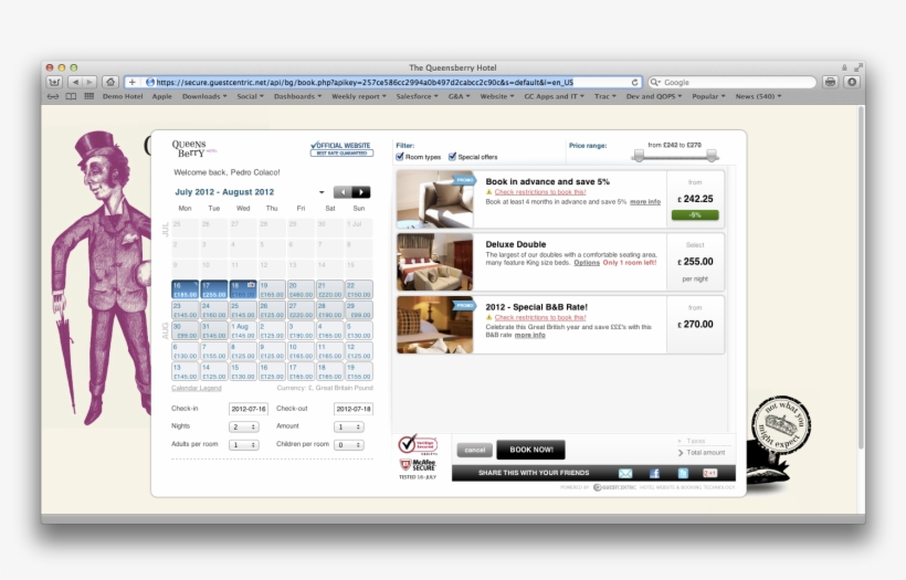 26 Jun Custom Background For Your Hotel Booking Engine - Queensbury Hotel, transparent png