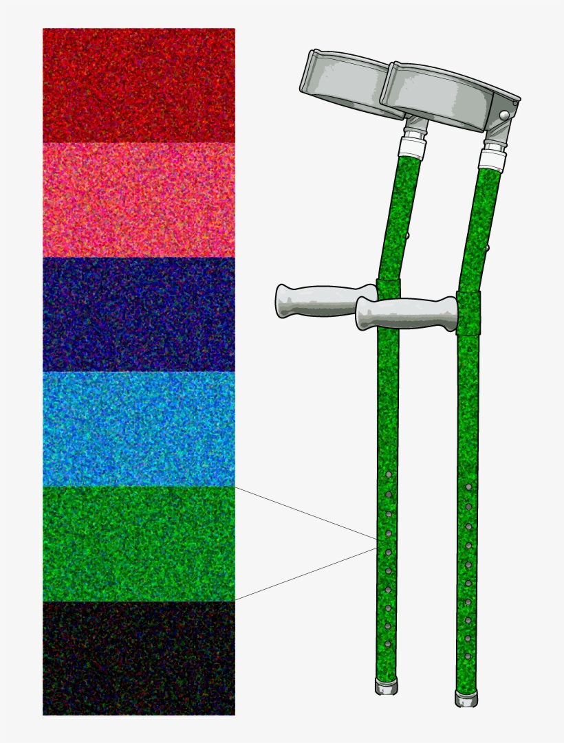 Custom Glitter Crutches ⋆ Buy Personalised Walking - Tool, transparent png