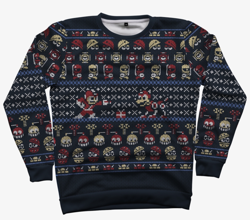 "christmasvania" All Over Gaming Christmas Sweater - Knitted Christmas Sweater Video Game, transparent png