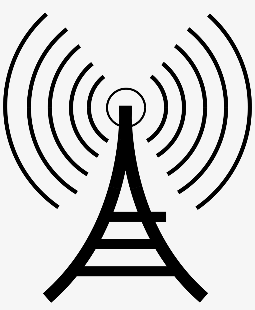 Big Image - Radio Tower Clipart, transparent png