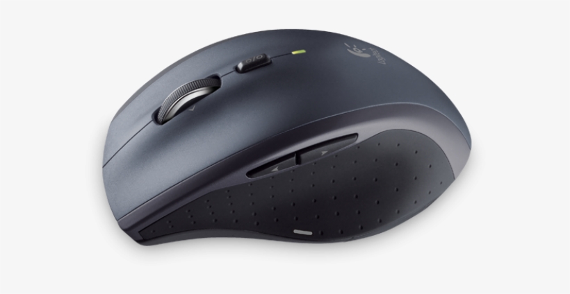 Computer Mouse Png Free Download - Logitech Marathon M705 - Wireless Laser Mouse - Dark, transparent png