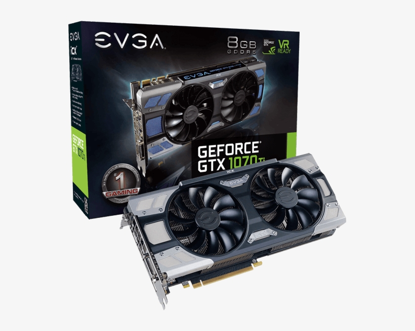 08g P4 6775 Kr - Evga Geforce Gtx 1070 8gb Ftw Gaming, transparent png