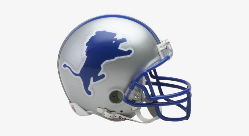 Detroit Lions Vsr4 Mini Throwback Helmet - Detroit Lions Throwback Helmet, transparent png