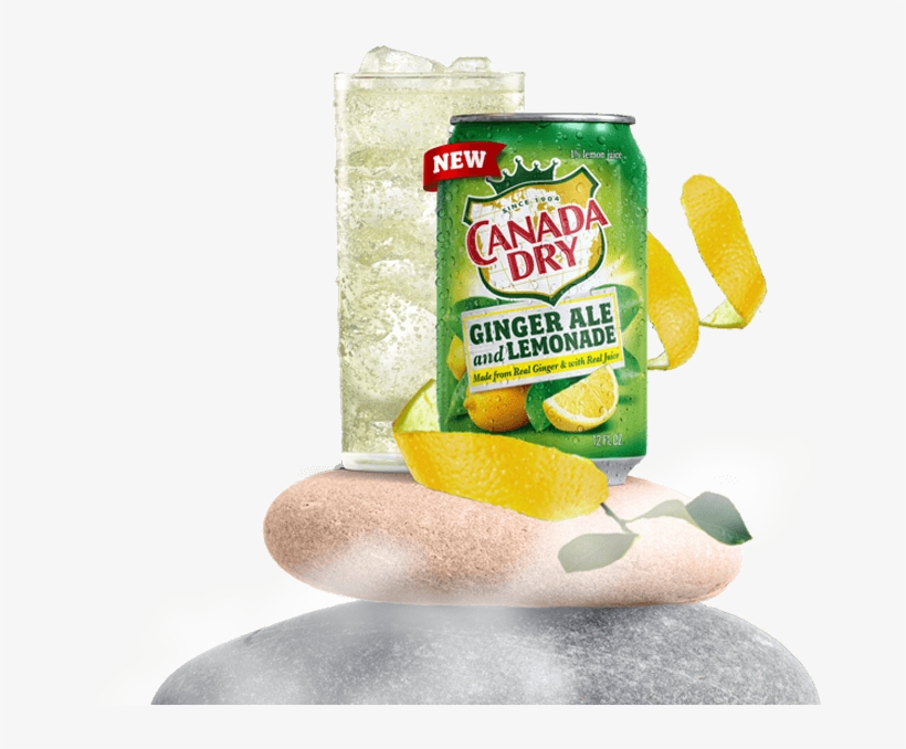 *100% Natural Flavors, Including From Real Ginger, - Ginger Ale With Lemonade Canada Dry, transparent png