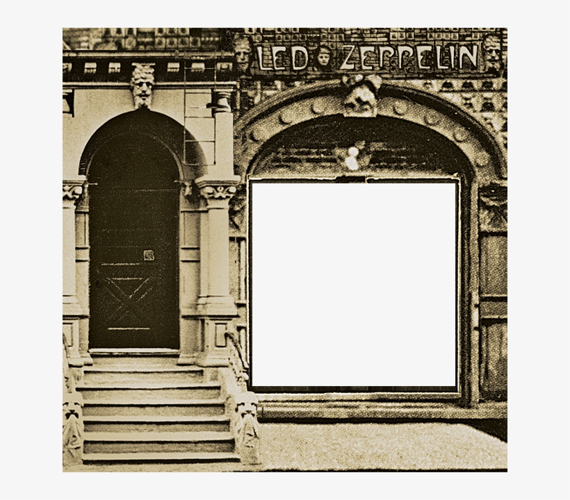 Led Zeppelin Photo Frame, transparent png