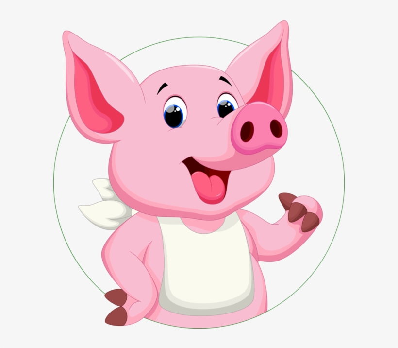 Cute Piggy Banks Clipart - Pig Clipart Art, transparent png
