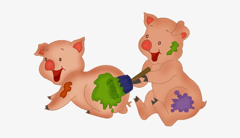Cute Cartoon Pigs - Cute Farm Animals Cartoon, transparent png