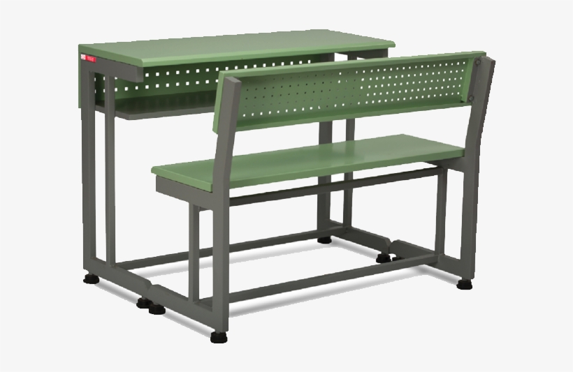 2 Seater Stainless Steel School Study Table - Furniture, transparent png
