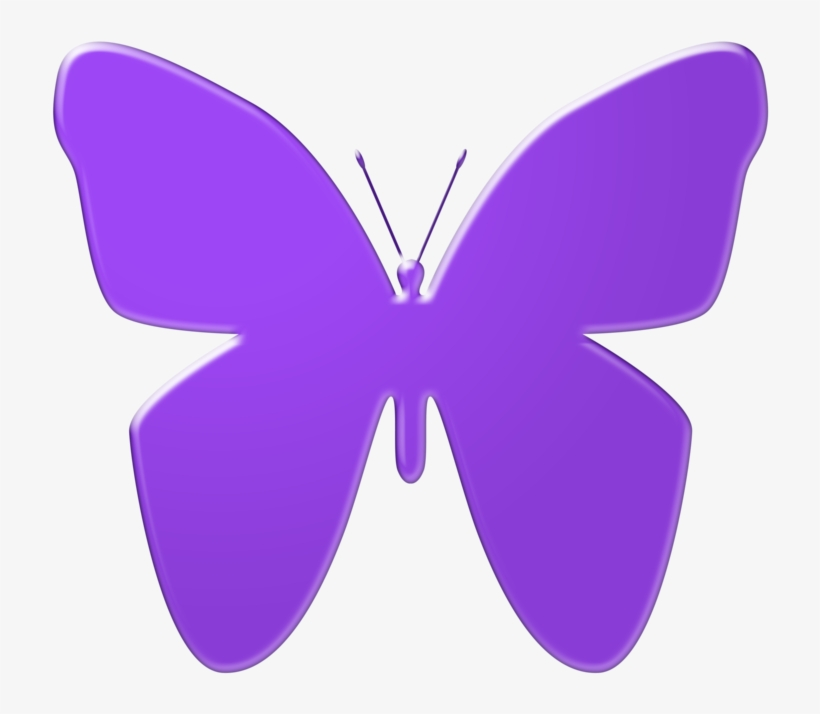 Purple Butterfly Clipart - Violet Butterfly Clip Art, transparent png
