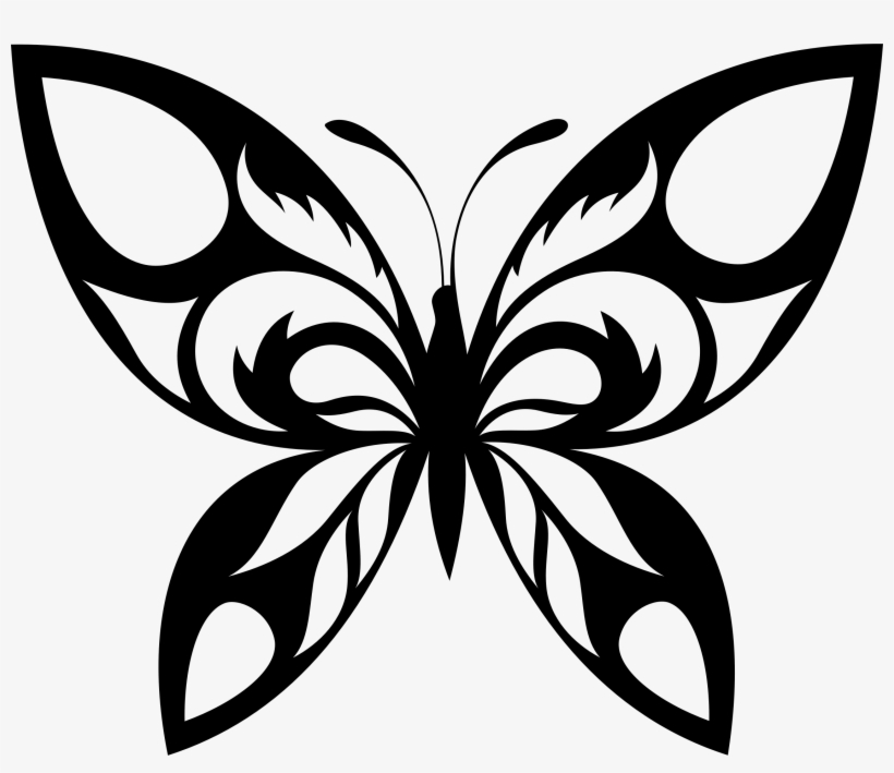 Butterfly Clipart - Silhouettes Butterfly, transparent png