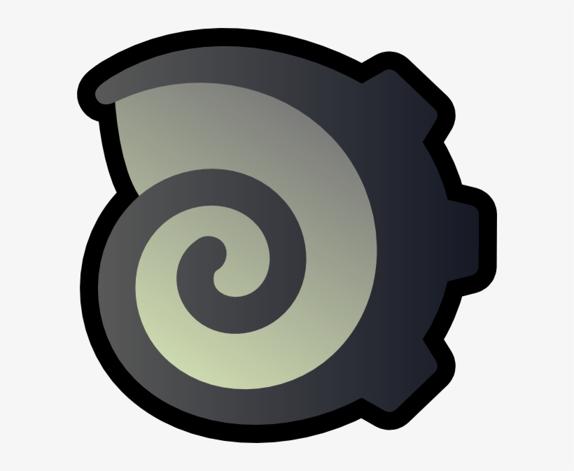 This Free Clipart Png Design Of Black Swirl Icon, transparent png