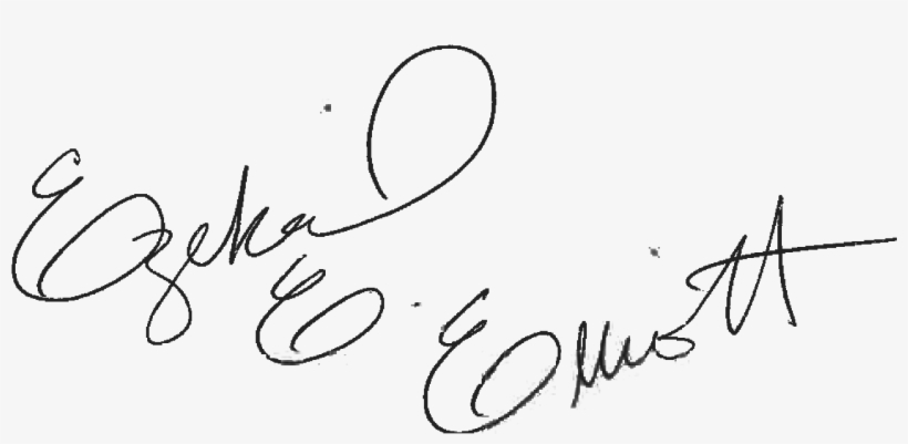Ezekiel Elliott - Calligraphy, transparent png