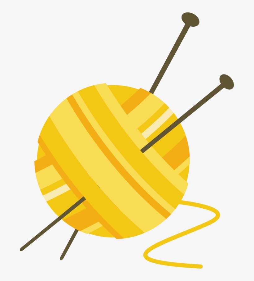 Orange Crochet Hook Clip Art, transparent png