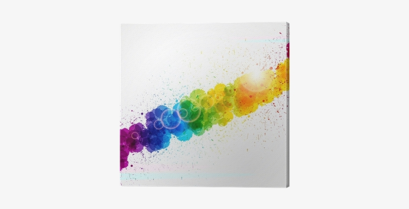 Abstract Background Forming By Watercolor Paint Splashes - 【au限定】cd Clear Surround, transparent png