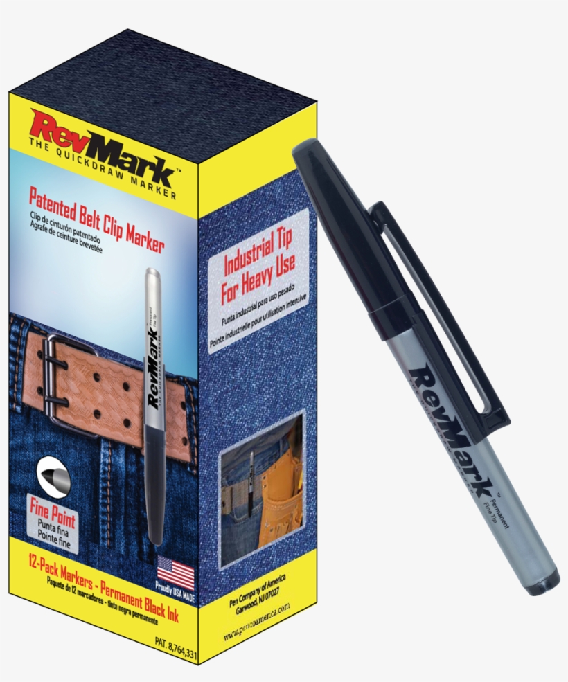 Revmark Marker - 12-pack - Black Ink - Revmark 12-pack - Assorted Pack, transparent png