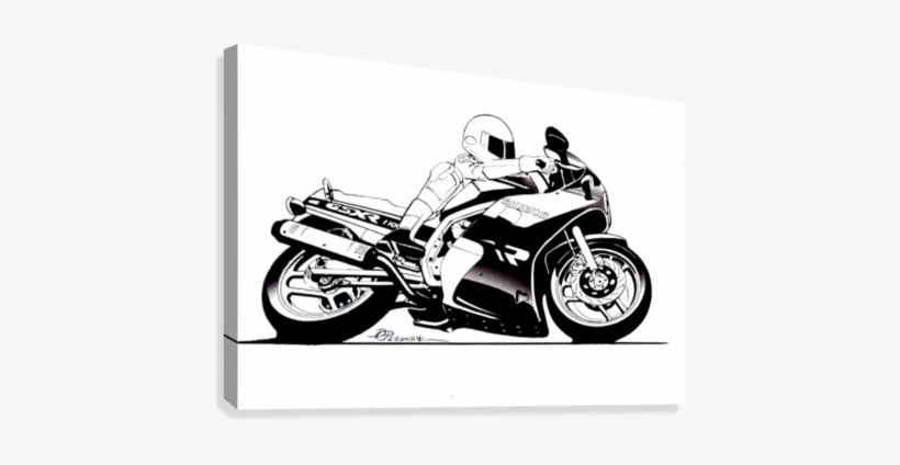 B Suzuki Gsxr Sketch Canvas Print - Canvas Print, transparent png