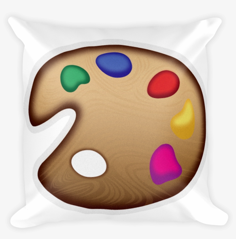 Emoji Pillow - Artist Palette - Emoji, transparent png