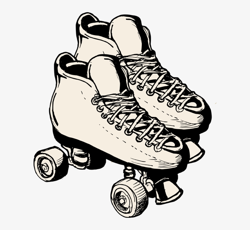 Image Freeuse Library Skating Drawing At Getdrawings - Roller Skates Clip Art, transparent png
