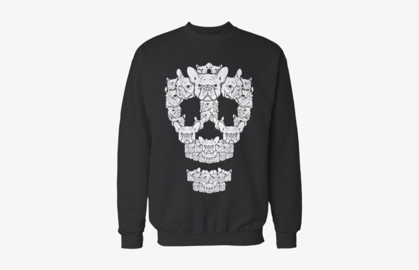 French Bulldog Skull - American Flag Ugly Christmas Sweater, transparent png