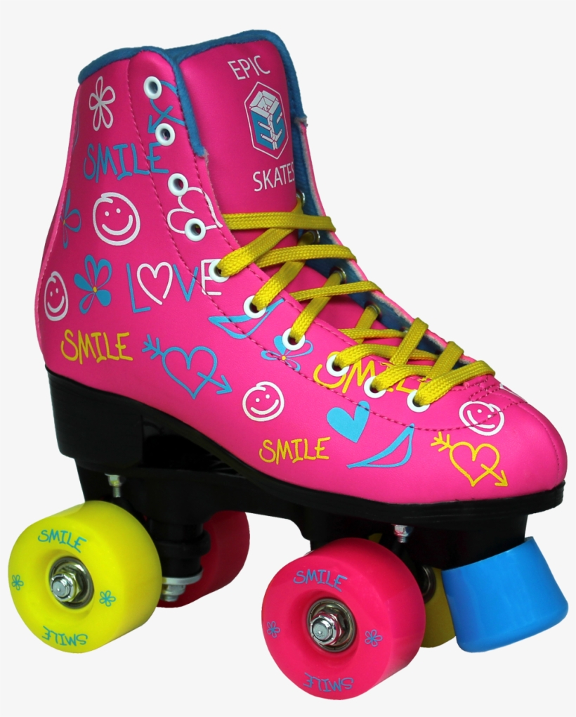 Epic Blush Roller Skates, transparent png
